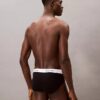 Conjunto de 3 cuecas slip de cintura baixa em Cotton Stretch Icon