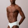 Conjunto de 3 cuecas slip de cintura baixa em Cotton Stretch Icon
