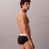 Conjunto de 3 cuecas slip de cintura baixa em Cotton Stretch Icon