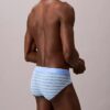 Conjunto de 3 cuecas slip de cintura baixa em Cotton Stretch Icon