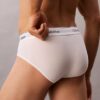 Conjunto de 3 cuecas slip de cintura baixa em Cotton Stretch Icon