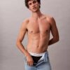 Conjunto de 3 cuecas slip de cintura baixa em Cotton Stretch Icon