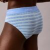 Conjunto de 3 cuecas slip de cintura baixa em Cotton Stretch Icon