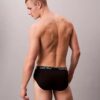 Conjunto de 3 cuecas slip de cintura baixa em microfibra elástica Conjunto de 3 cuecas slip de cintura baixa em microfibra elástica
