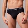 Conjunto de 3 cuecas slip de cintura baixa em microfibra elástica Conjunto de 3 cuecas slip de cintura baixa em microfibra elástica