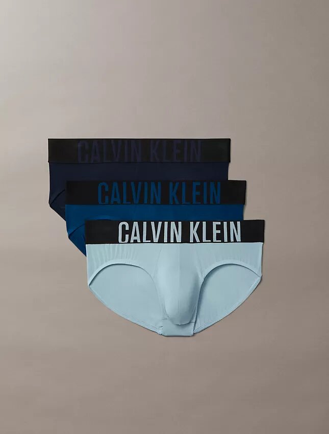 Conjunto de 3 cuecas slip de cintura baixa Intense Power Micro Conjunto de 3 cuecas slip de cintura baixa Intense Power Micro