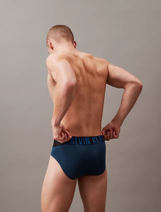 Conjunto de 3 cuecas slip de cintura baixa Intense Power Micro Conjunto de 3 cuecas slip de cintura baixa Intense Power Micro