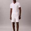 Conjunto de 3 T-shirts de gola em V com corte justo em mistura de Cotton Stretch