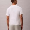 Conjunto de 3 T-shirts de gola em V com corte justo em mistura de Cotton Stretch Conjunto de 3 T-shirts de gola em V com corte justo em mistura de Cotton Stretch