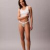 Conjunto de 3 Thongs de algodão elástico com nervuras Conjunto de 3 Thongs de algodão elástico com nervuras