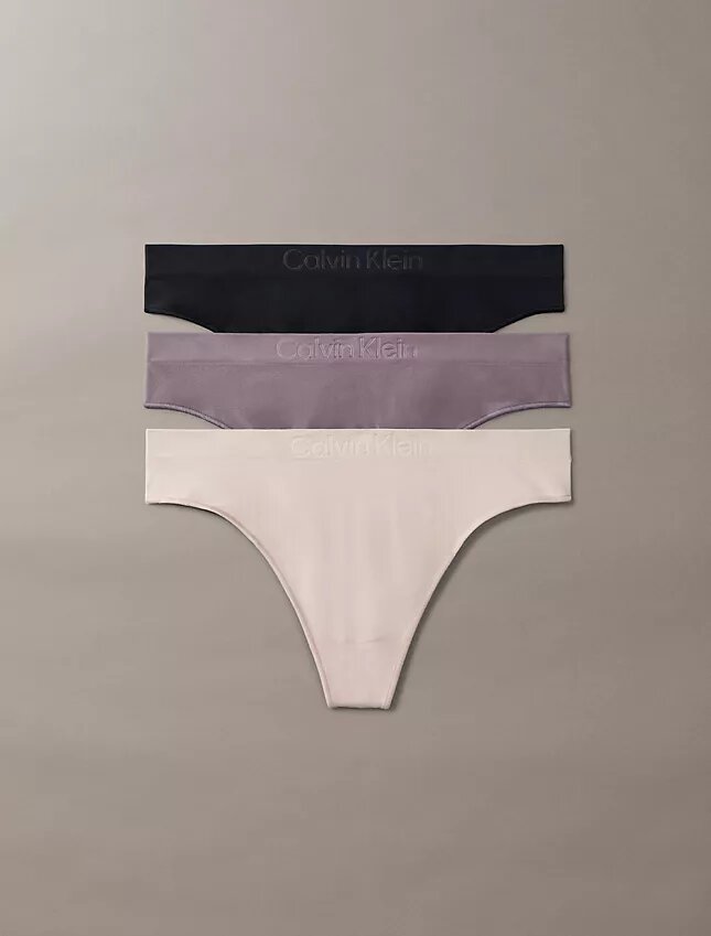 Conjunto de 3 Thongs de cintura media Bonded Flex Conjunto de 3 Thongs de cintura media Bonded Flex