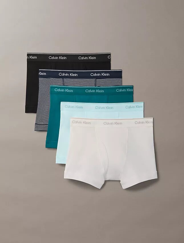 Conjunto de 5 boxers curtos Cotton Classics Conjunto de 5 boxers curtos Cotton Classics