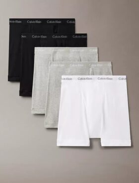 Conjunto de 5 Boxers justos de algodão