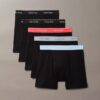 Conjunto de 5 Boxers justos de algodão Conjunto de 5 Boxers justos de algodão