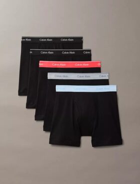 Conjunto de 5 Boxers justos de algodão
