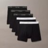 Conjunto de 5 Boxers justos de algodão Conjunto de 5 Boxers justos de algodão