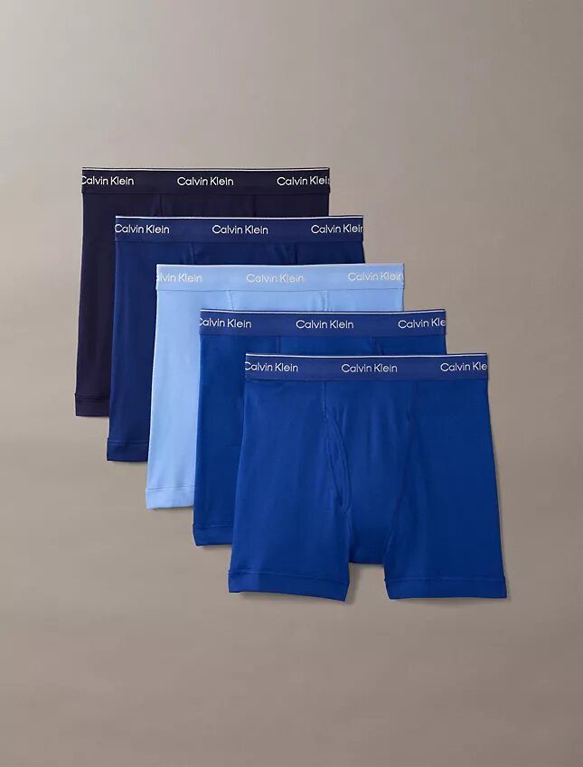 Conjunto de 5 Boxers justos de algodão Conjunto de 5 Boxers justos de algodão