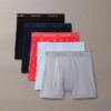Conjunto de 5 Boxers justos de algodão Conjunto de 5 Boxers justos de algodão