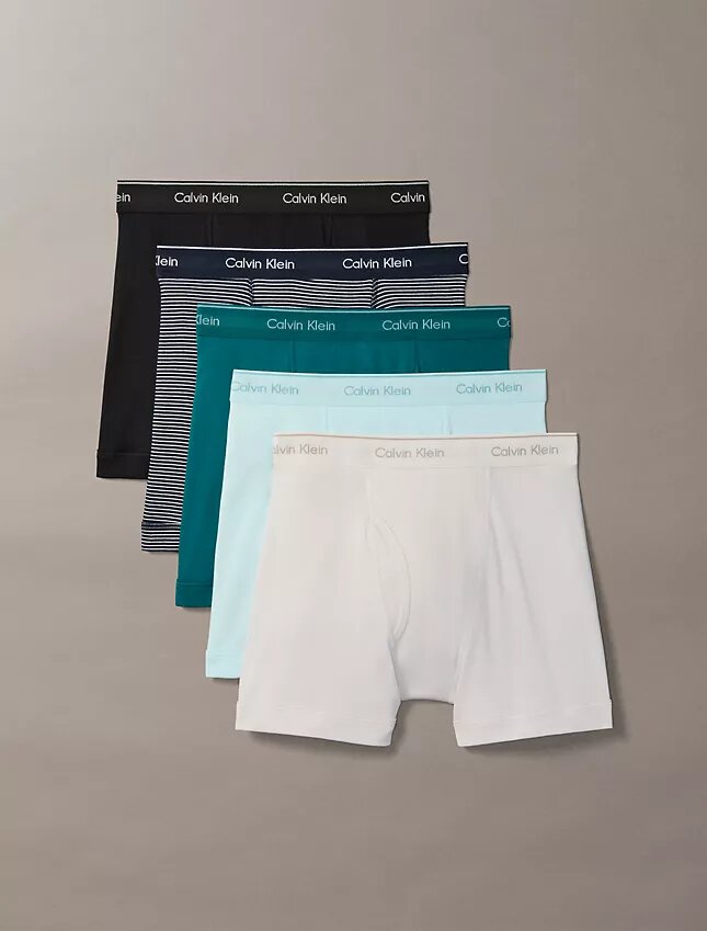 Conjunto de 5 Boxers justos de algodão Conjunto de 5 Boxers justos de algodão