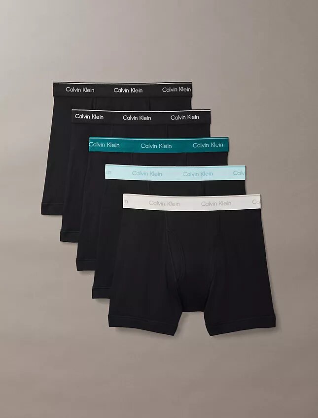Conjunto de 5 Boxers justos de algodão Conjunto de 5 Boxers justos de algodão