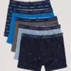 Conjunto de 5 Boxers justos em algodão Cotton Stretch para meninos Conjunto de 5 Boxers justos em algodão Cotton Stretch para meninos