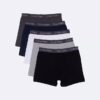 Conjunto de 5 Boxers justos em algodão Cotton Stretch para meninos Conjunto de 5 Boxers justos em algodão Cotton Stretch para meninos