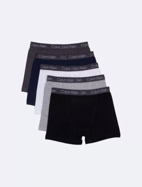 Conjunto de 5 Boxers justos em algodão Cotton Stretch para meninos