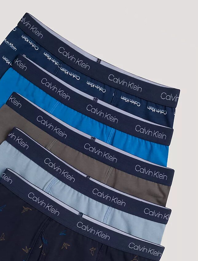Conjunto de 5 Boxers justos em algodão Cotton Stretch para meninos Conjunto de 5 Boxers justos em algodão Cotton Stretch para meninos