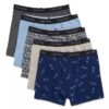 Conjunto de 5 Boxers justos para meninos Conjunto de 5 Boxers justos para meninos