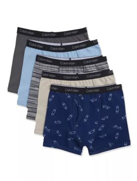 Conjunto de 5 Boxers justos para meninos