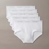 Conjunto de 5 cuecas slip clássicas de algodão Conjunto de 5 cuecas slip clássicas de algodão