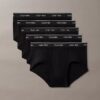 Conjunto de 5 cuecas slip clássicas de algodão Conjunto de 5 cuecas slip clássicas de algodão