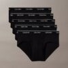 Conjunto de 5 cuecas slip clássicas de algodão Conjunto de 5 cuecas slip clássicas de algodão