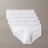 Conjunto de 5 cuecas slip clássicas de algodão Conjunto de 5 cuecas slip clássicas de algodão