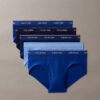 Conjunto de 5 cuecas slip clássicas de algodão Conjunto de 5 cuecas slip clássicas de algodão