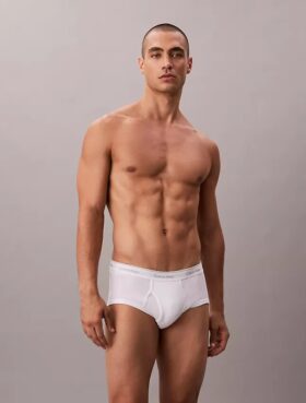Conjunto de 5 cuecas slip clássicas de algodão