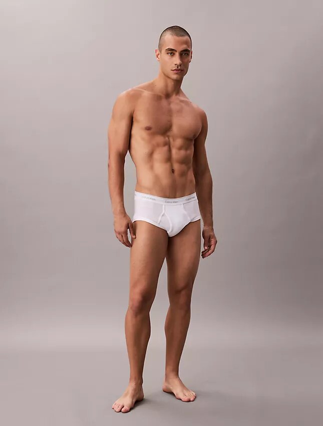 Conjunto de 5 cuecas slip clássicas de algodão Conjunto de 5 cuecas slip clássicas de algodão