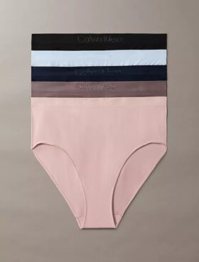 Conjunto de 5 cuecas slip de Bikini mistas sem costuras Bonded Flex