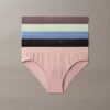 Conjunto de 5 cuecas slip de Bikini mistas sem costuras Bonded Flex