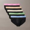 Conjunto de 5 cuecas slip justas Icon Cotton Stretch Pride