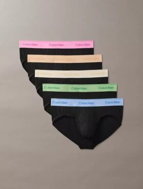 Conjunto de 5 cuecas slip justas Icon Cotton Stretch Pride