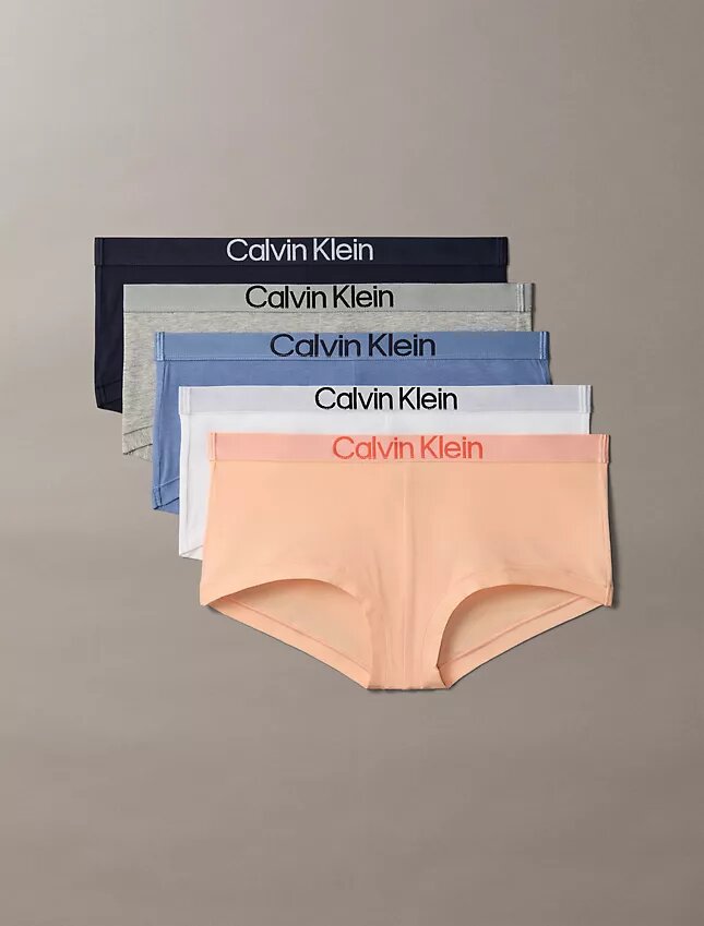 Conjunto de 5 tangas de Cotton Stretch extra macios Conjunto de 5 tangas de Cotton Stretch extra macios
