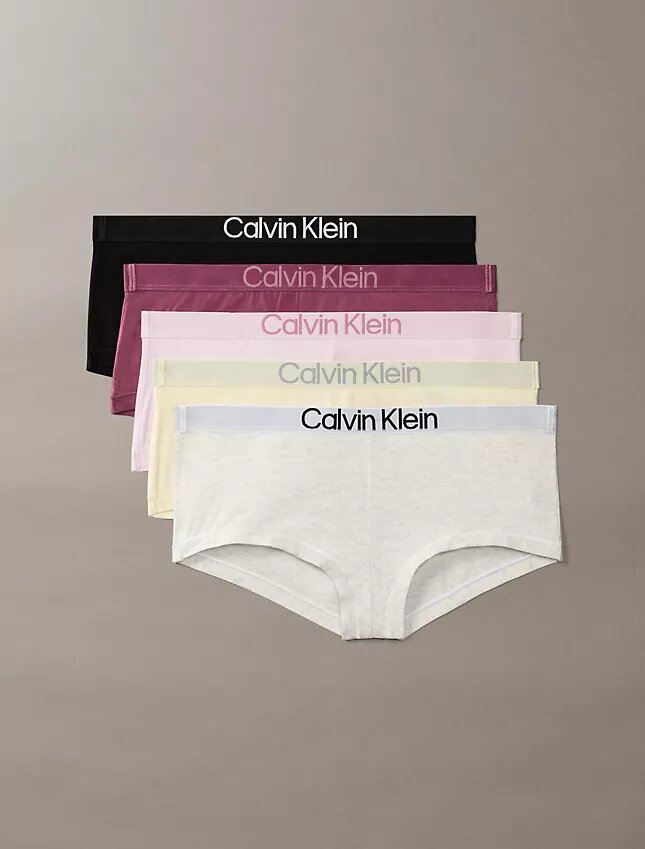 Conjunto de 5 tangas de Cotton Stretch extra macios Conjunto de 5 tangas de Cotton Stretch extra macios