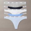 Conjunto de 5 Thongs mistas com logótipo Icon