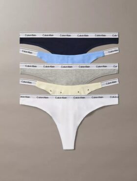 Conjunto de 5 Thongs mistas com logótipo Icon
