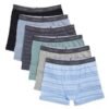 Conjunto de 6 Boxers justos em algodão Cotton Stretch para meninos Conjunto de 6 Boxers justos em algodão Cotton Stretch para meninos