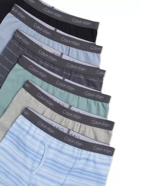 Conjunto de 6 Boxers justos em algodão Cotton Stretch para meninos