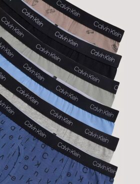 Conjunto de 6 Boxers justos em algodão Cotton Stretch para meninos