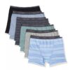 Conjunto de 6 Boxers justos em algodão Cotton Stretch para meninos Conjunto de 6 Boxers justos em algodão Cotton Stretch para meninos