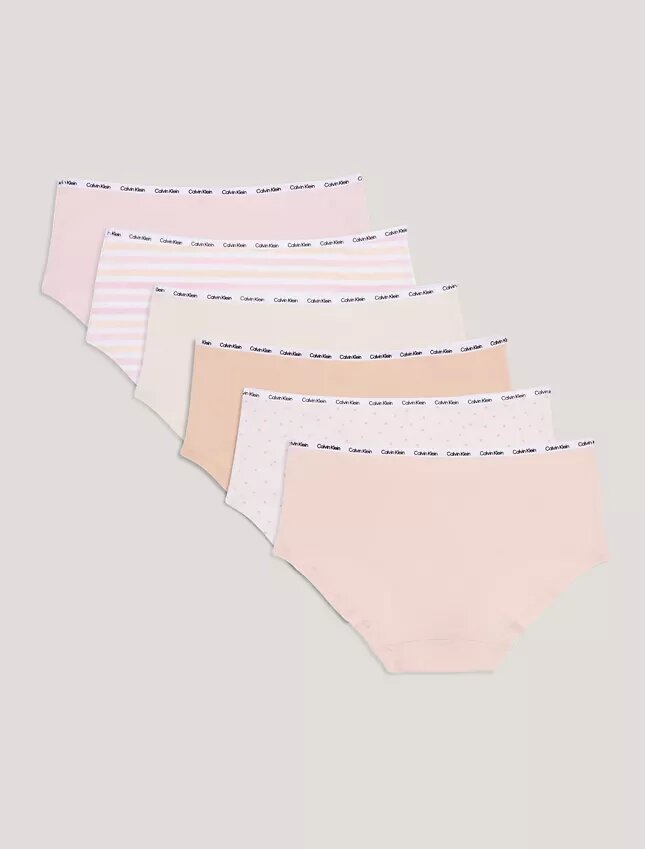 Conjunto de 6 cuecas Hipster em Cotton Stretch para meninas Conjunto de 6 cuecas Hipster em Cotton Stretch para meninas